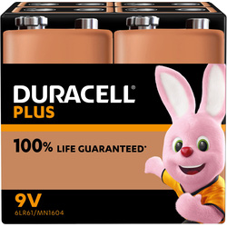 Duracell / Duracell Plus 9V Batteries 100% Life Guaranteed